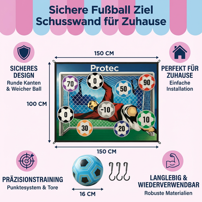 Voetbal Doel Schietwand voor Thuis Gebruik Veilig en Stabilie