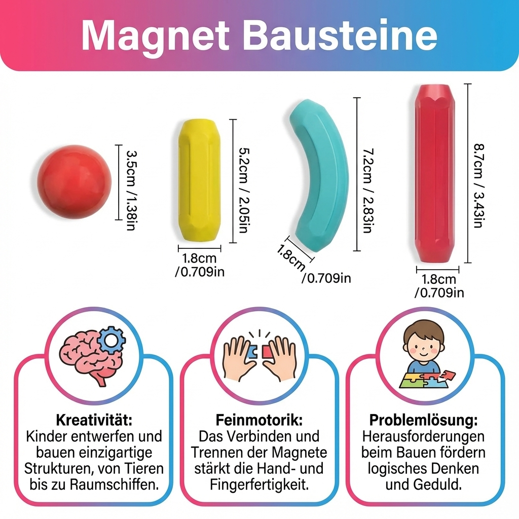 Magnetische Bouwstenen Set voor Kinderen Creatief Spelen