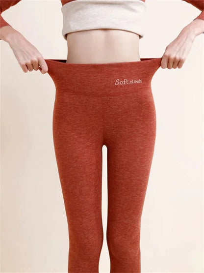 Dames Fleece Broek Warm en Comfortabel met Shaping Effect