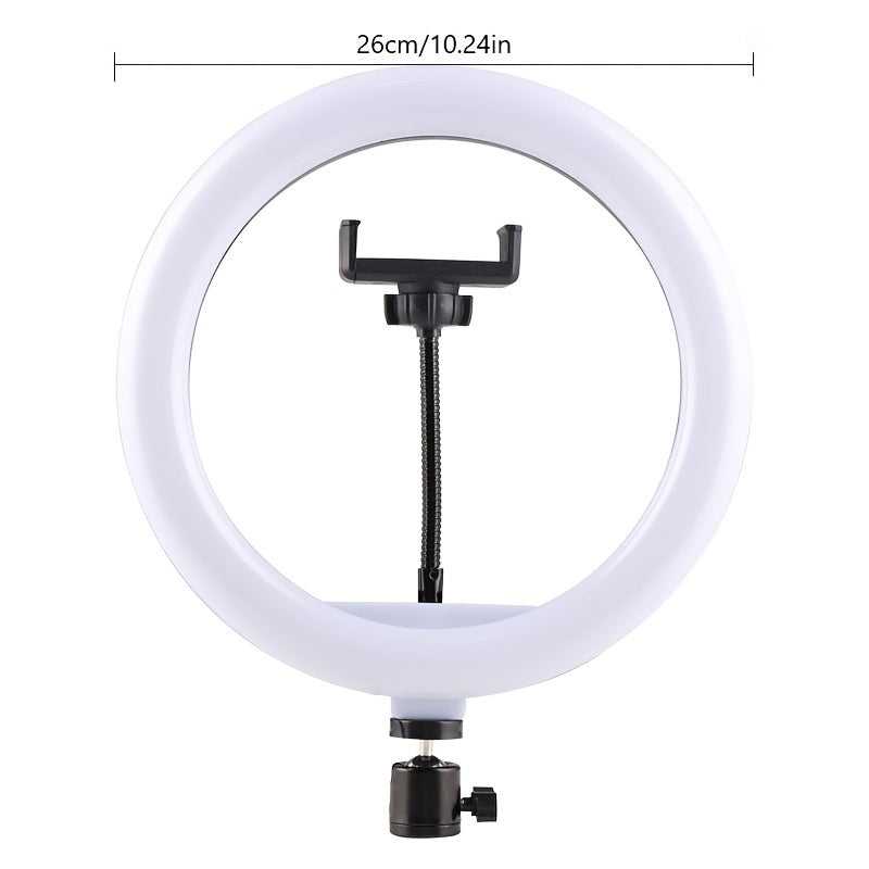 LED Ringlicht 10 Inch met Statief en Telefoonhouder voor Make-up en Vloggen