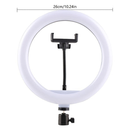 LED Ringlicht 10 Inch met Statief en Telefoonhouder voor Make-up en Vloggen