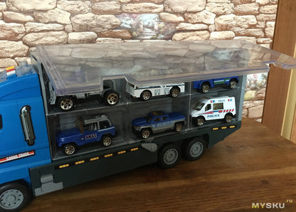 Bouwspeelgoed Voertuigen Set met Kiepwagen Kraan en Graafmachine