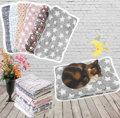 Zachte Kattendeken met Kattenprint - Hypoallergeen en Machinewasbaar - Velinix