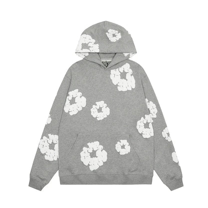 Heren Hoodie Bloemenprint Katoen Casual Fit
