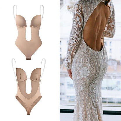 Shapewear Bodysuit V-Hals - Slankmakende Body Shaper voor Vrouwelijke Silhouet