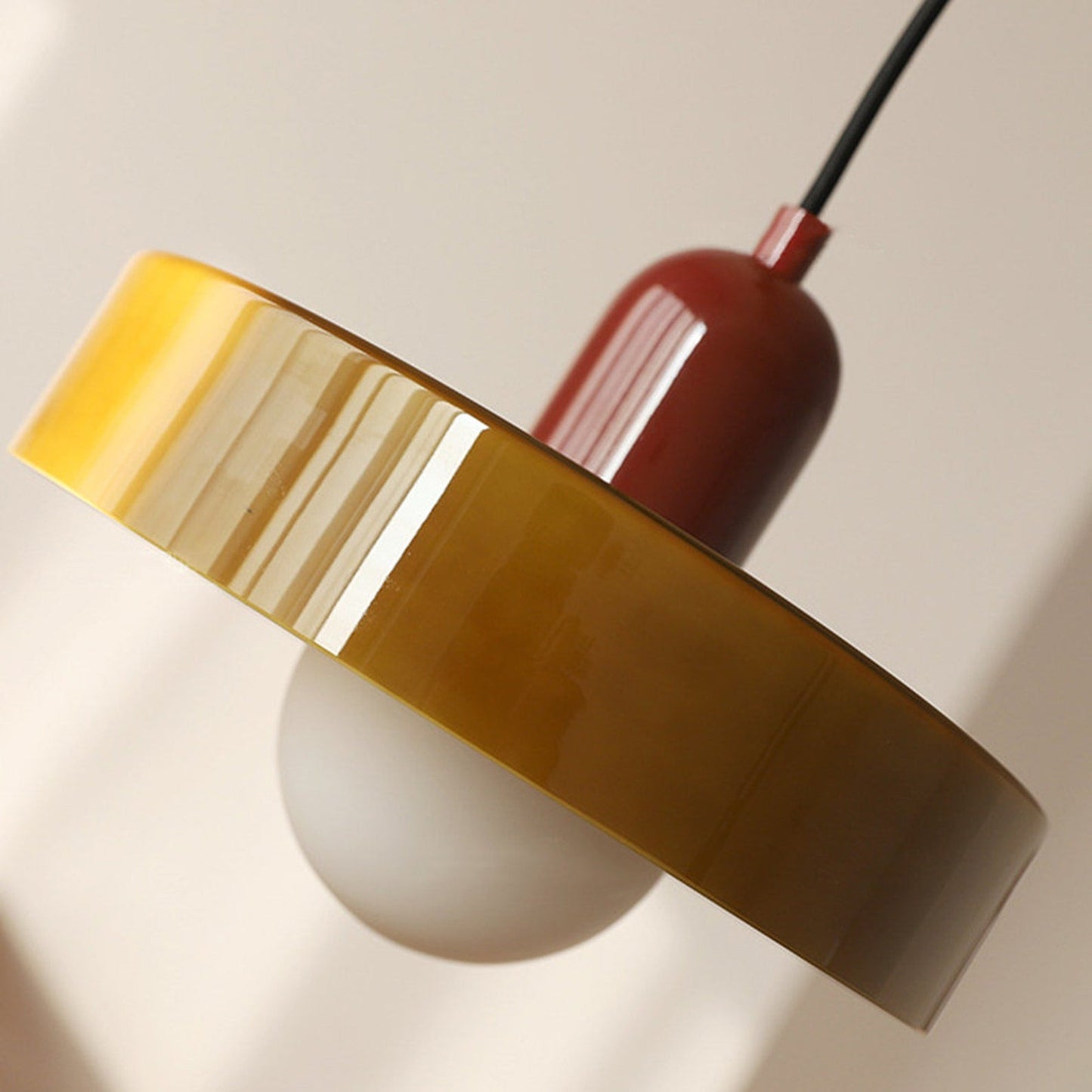 Kleurrijke Hanglamp Modern Glazen Design voor Woonkamer