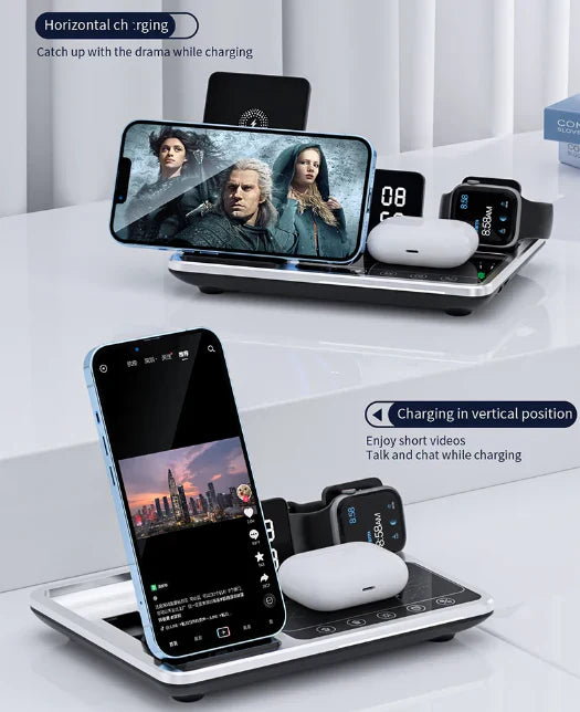 Draadloos Oplaadstation 4-in-1 voor iPhone, Apple Watch en AirPods Snell