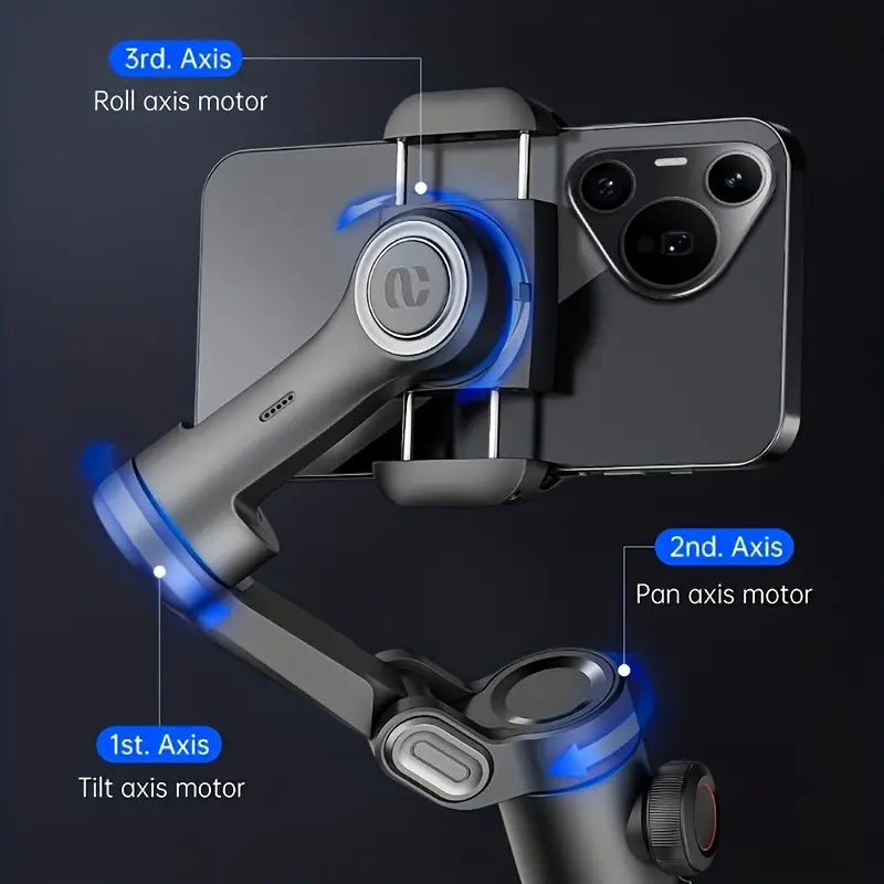 Vouwbare Smartphone Gimbal Stabilizer voor iPhone en Android