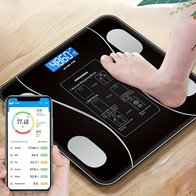 Weegschaal met Lichaamsanalyse en Bluetooth Connectiviteit - Velinix