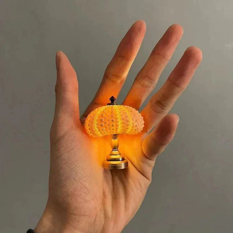 Kleine Tafellamp Zee-egel Miniatuur voor Kinderkamer Decor