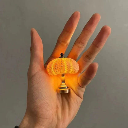 Kleine Tafellamp Zee-egel Miniatuur voor Kinderkamer Decor