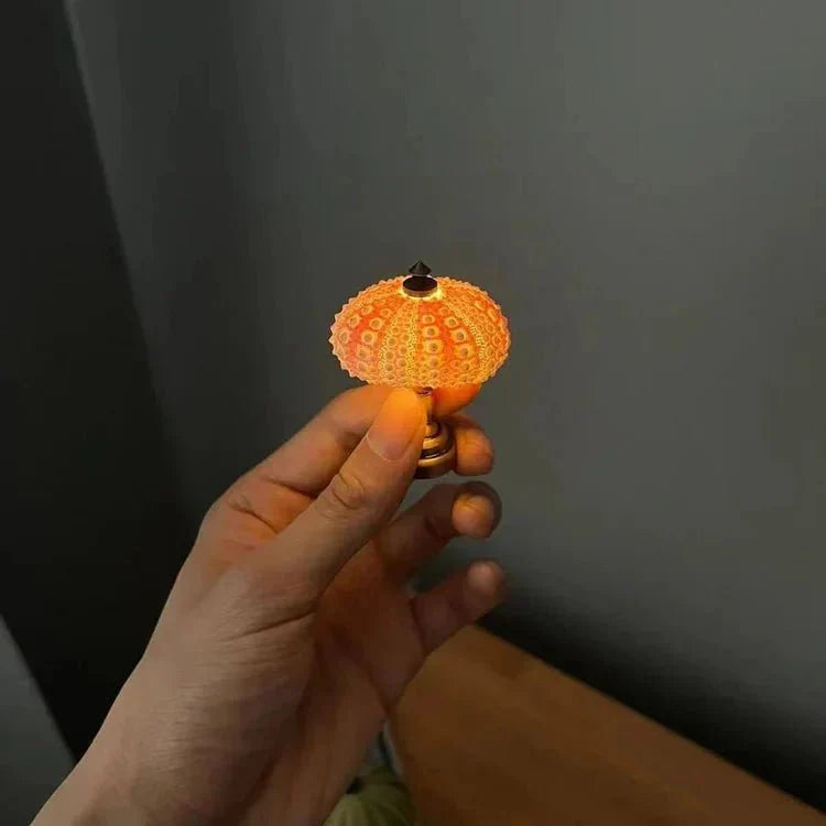 Kleine Tafellamp Zee-egel Miniatuur voor Kinderkamer Decor