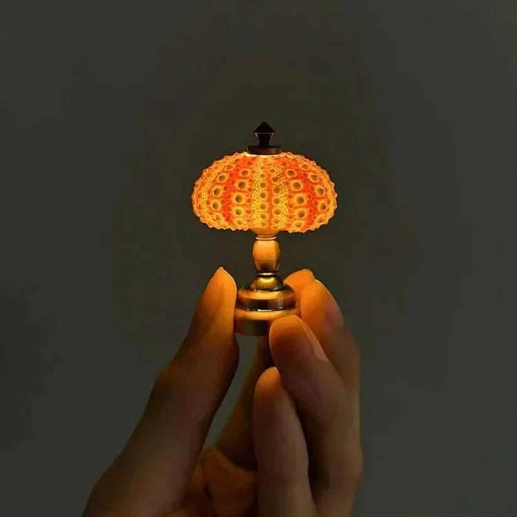Kleine Tafellamp Zee-egel Miniatuur voor Kinderkamer Decor