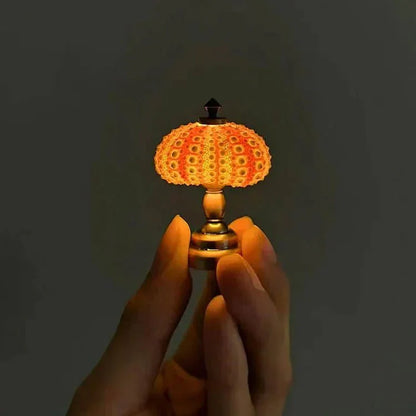 Kleine Tafellamp Zee-egel Miniatuur voor Kinderkamer Decor