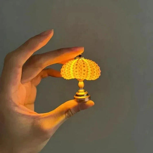 Kleine Tafellamp Zee-egel Miniatuur voor Kinderkamer Decor - Velinix