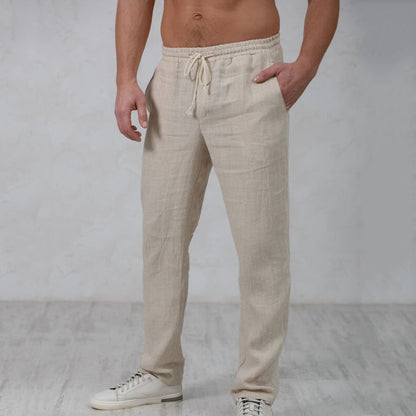 Heren Linnen Broek – Luchtig en Comfortabel Model voor Zomer - Velinix
