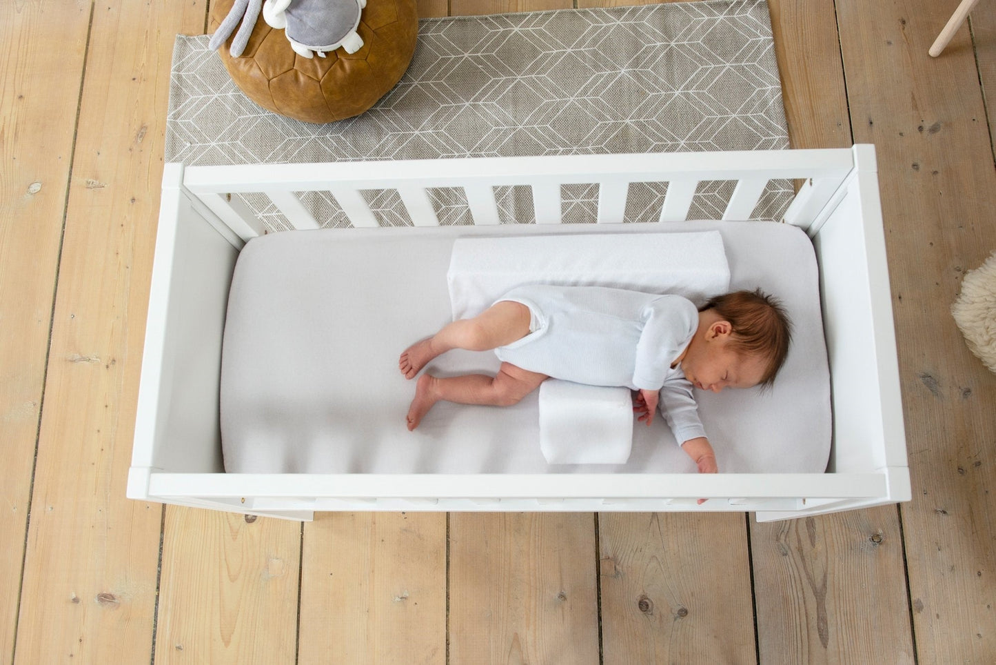 Baby Wigkussen Anti-Rol 45° Slaap Ondersteuning Wasbaar