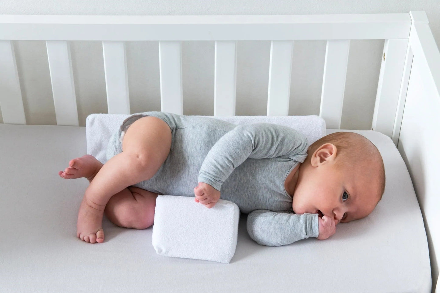 Baby Wigkussen Anti-Rol 45° Slaap Ondersteuning Wasbaar