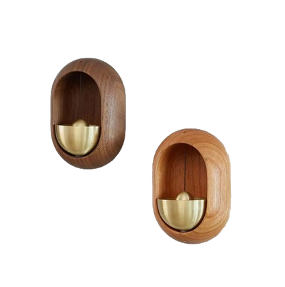 Houten Deurbel Elegante Design met Zen Geluid - Velinix