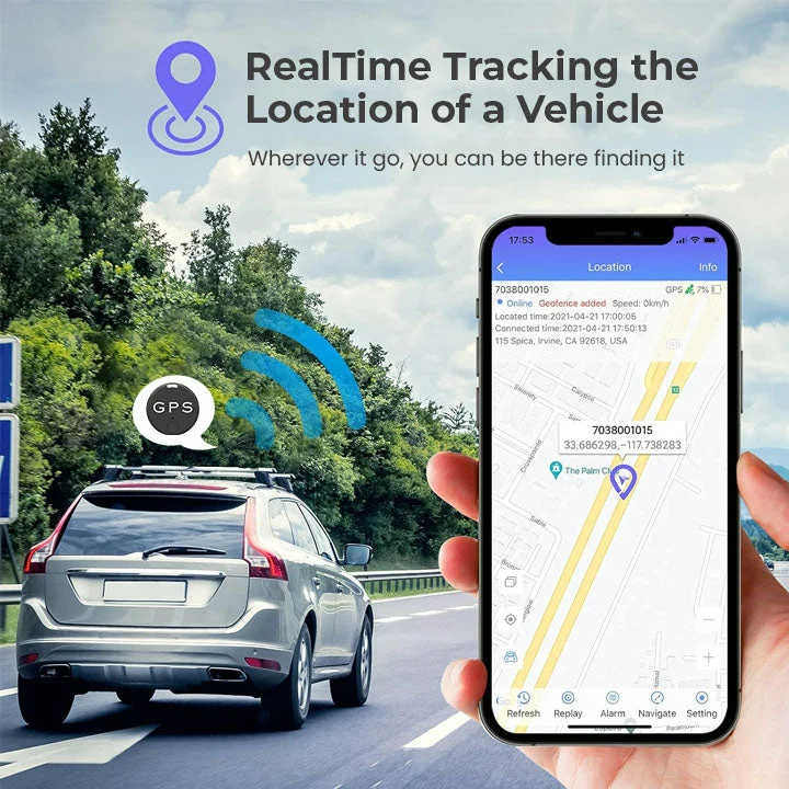Kleine GPS Tracker Magnetisch voor Auto en Fiets