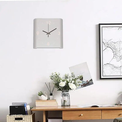 Vierkante Wandklok met Licht Modern Design Wit - Velinix