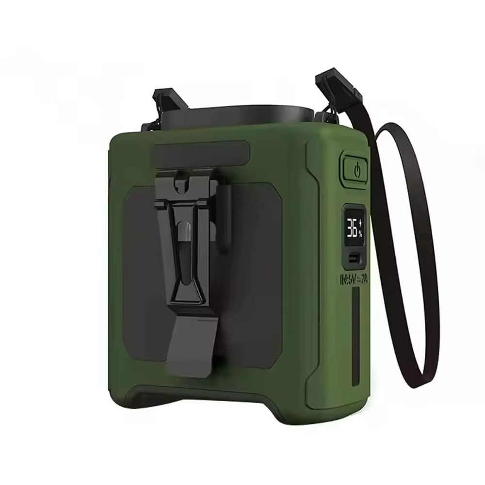 Draagbare Ventilator met Powerbank en LED-lamp