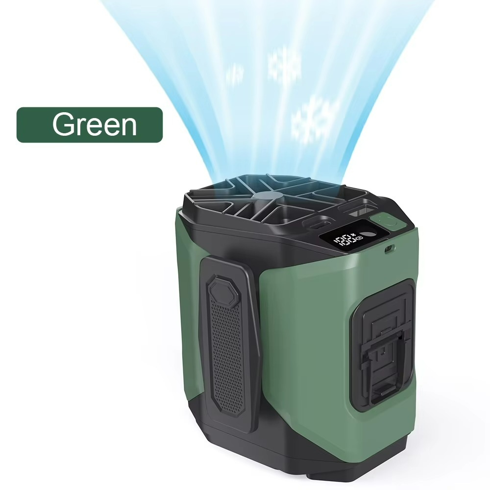 Draagbare Ventilator met Powerbank en LED-lamp