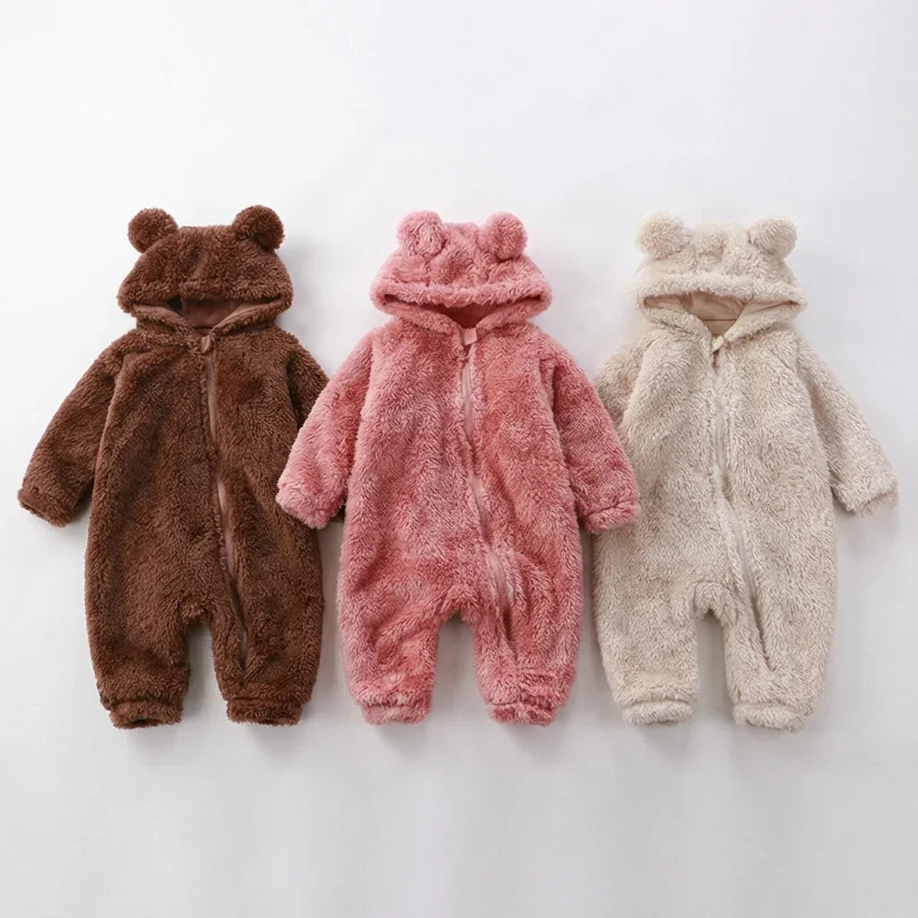 Pluche Baby Romper Warme Winter Outfit voor Baby - Velinix