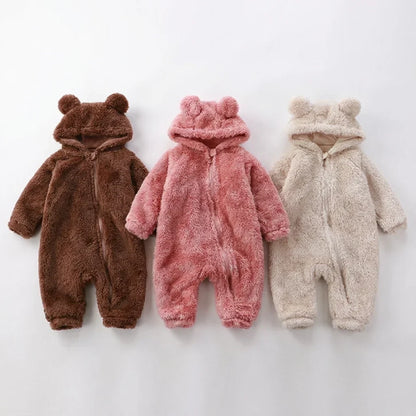 Pluche Baby Romper Warme Winter Outfit voor Baby - Velinix