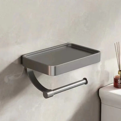 Toiletrolhouder Roestvrij Staal met Plankje voor Badkamer