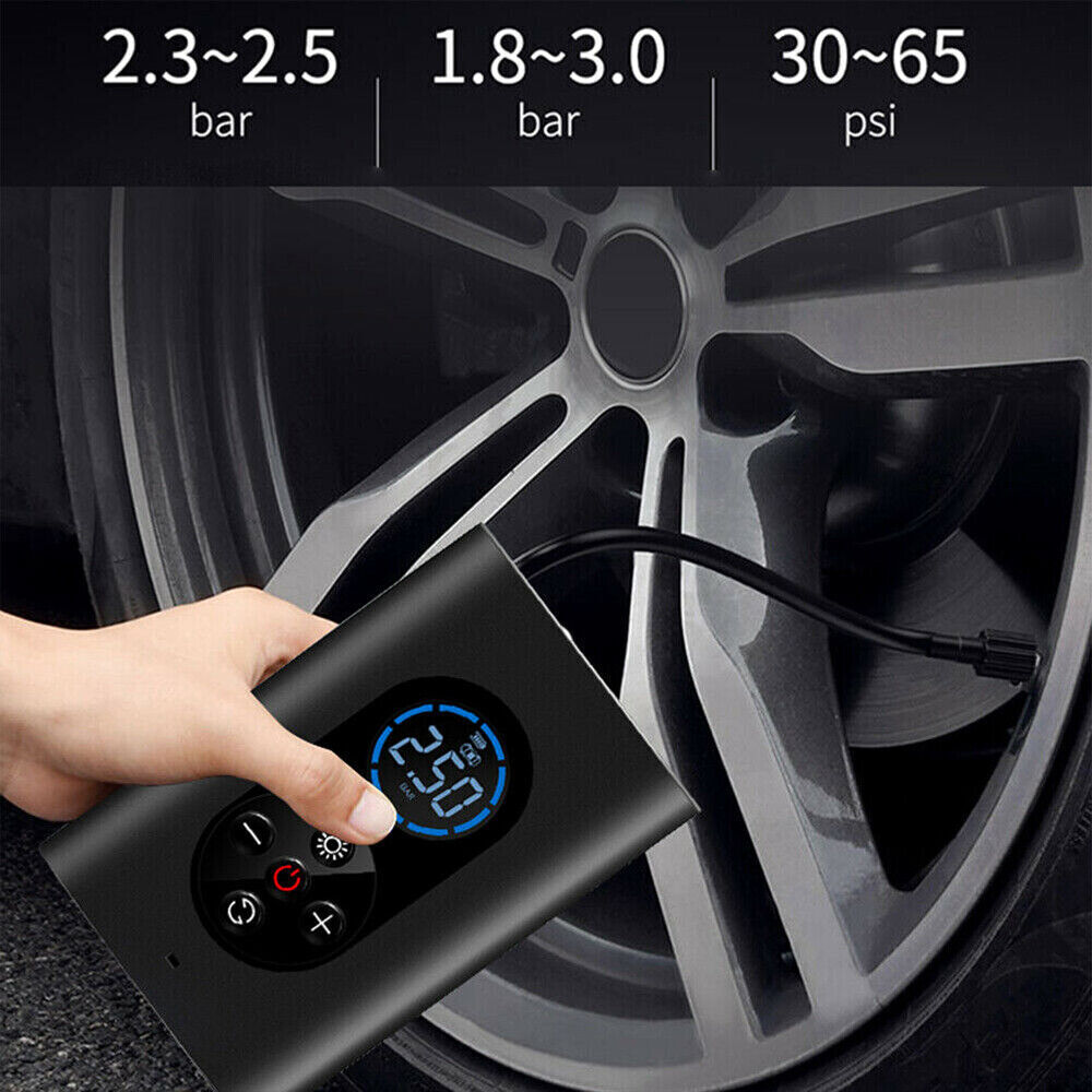 QuickAir™ – Draagbare Bandeninflator met Digitale Drukmeting & Automatische Afsluiting-3