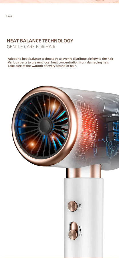Krachtige Haardroger 2400W met Ionentechnologie en Koude Luchtstroom
