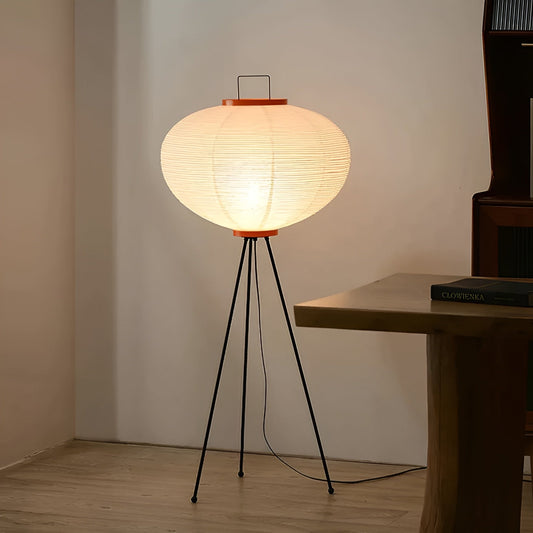 Rijstpapier LED Lamp Staand Uniek Design Waabi Sabi - Velinix