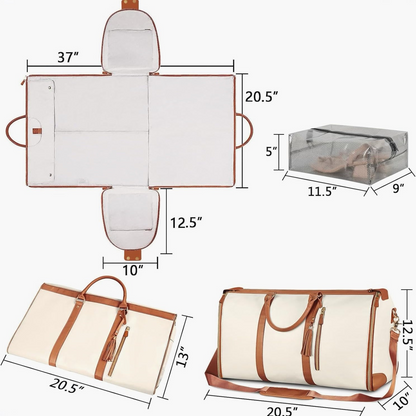 Waterdichte Opvouwbare Reiskledingzak FlexiFold