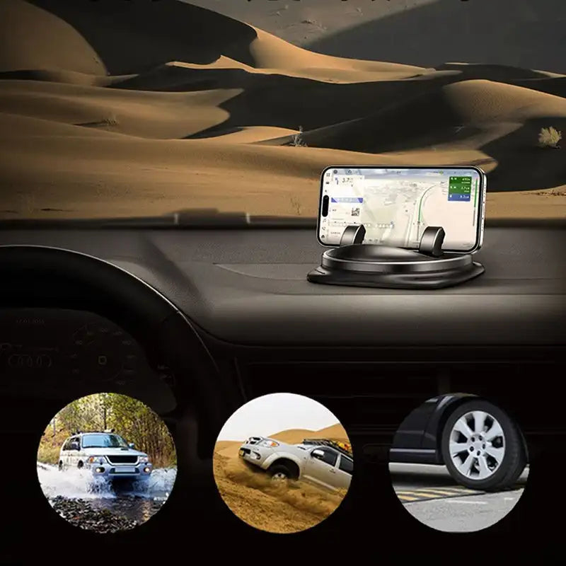 Autotelefoonhouder 360° Draaibaar voor Dashboard en Luchtventilator