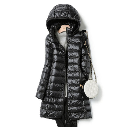 Dames Winterjas Warm Met Kap