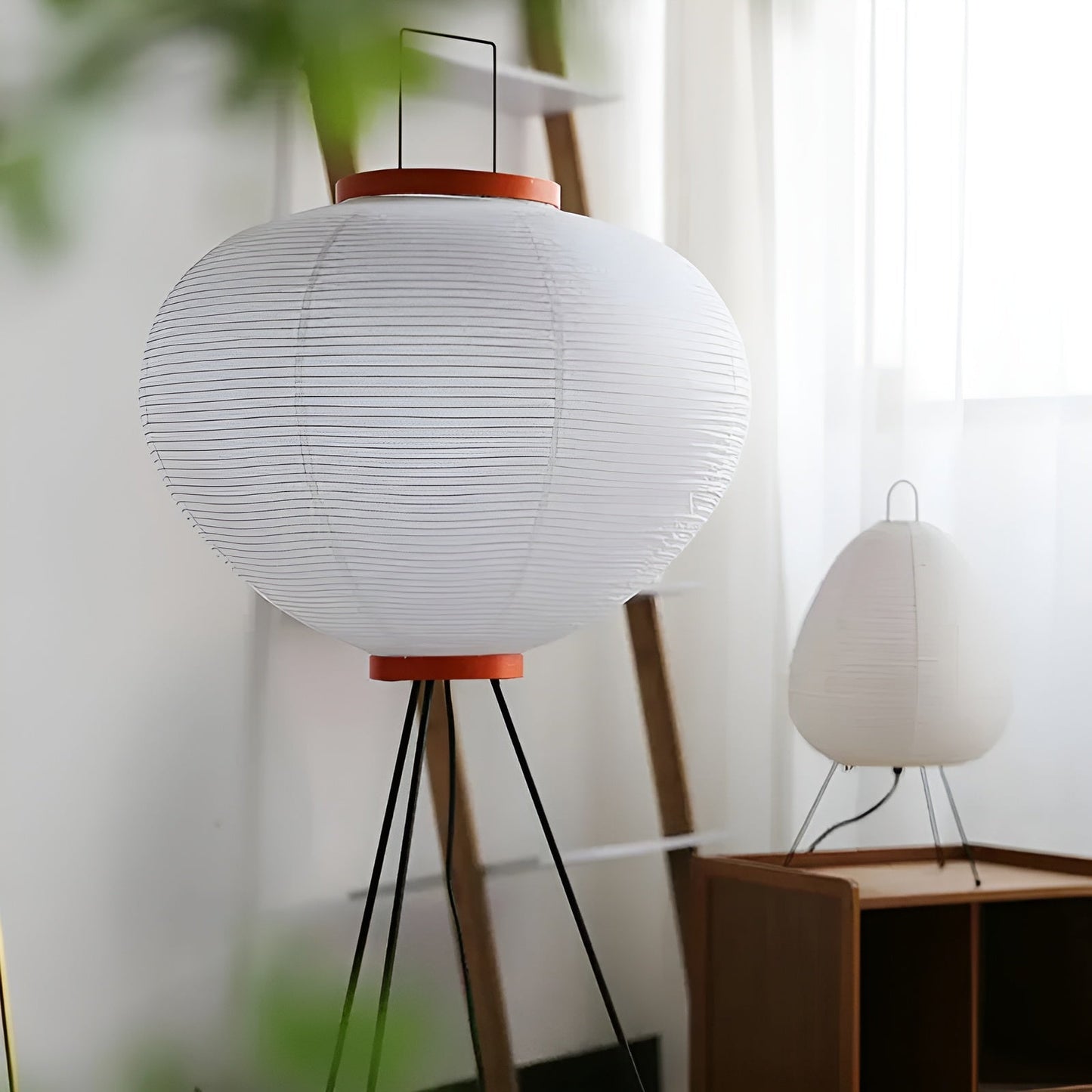 Rijstpapier LED Lamp Staand Uniek Design Waabi Sabi