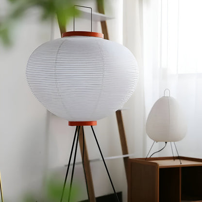 Rijstpapier LED Lamp Staand Uniek Design Waabi Sabi