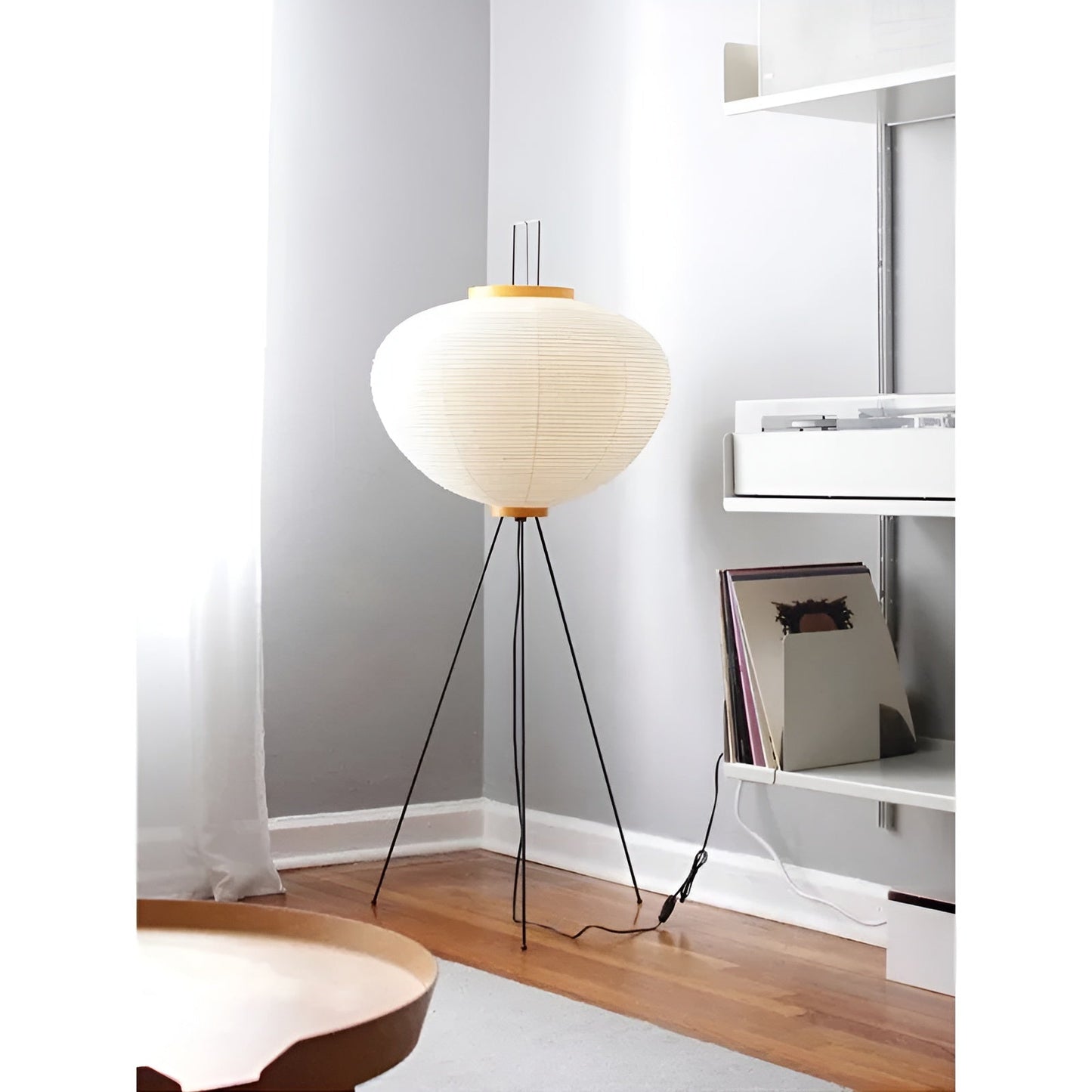 Rijstpapier LED Lamp Staand Uniek Design Waabi Sabi