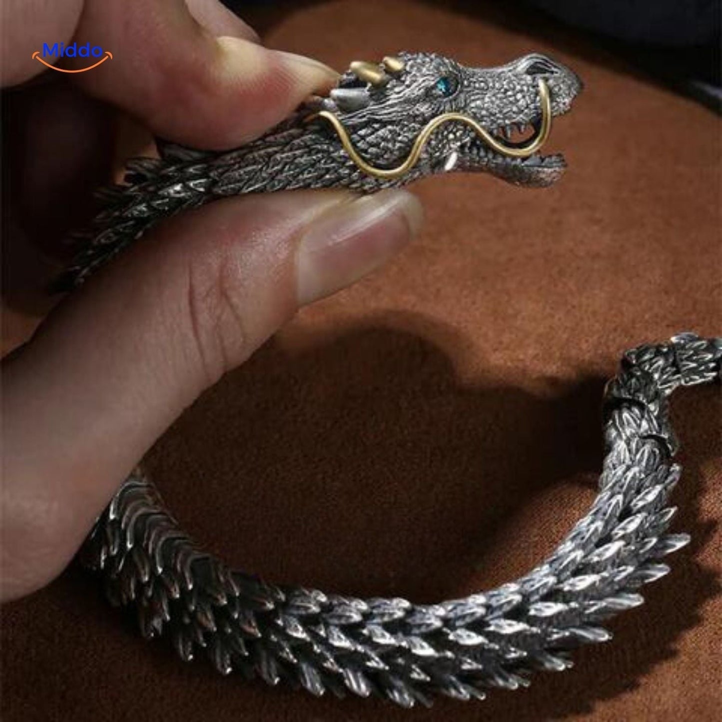 Mannen Armband Stijlvol Retro Design Lederen Accessoire