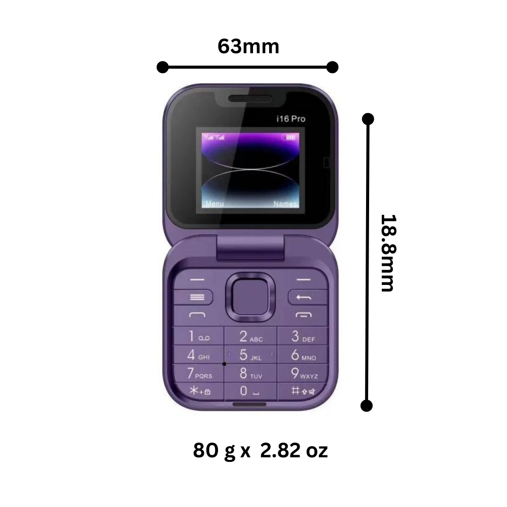 Kleine Dual Sim Vouwtelefoon Basis Model