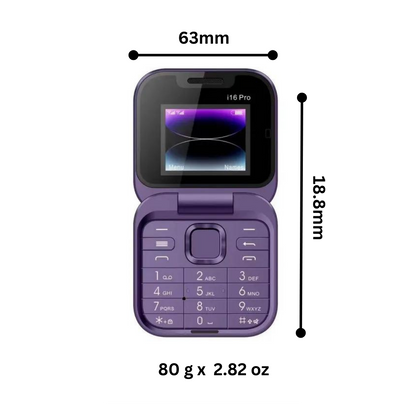 Kleine Dual Sim Vouwtelefoon Basis Model