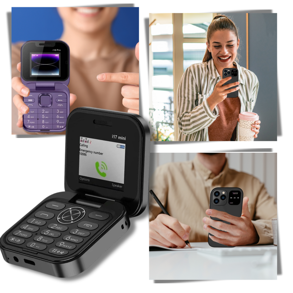 Kleine Dual Sim Vouwtelefoon Basis Model - Velinix