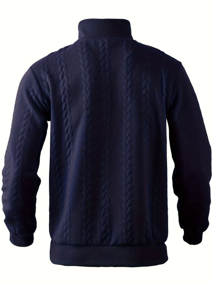 Herenpullover met Rits Vintage Stijl Victor