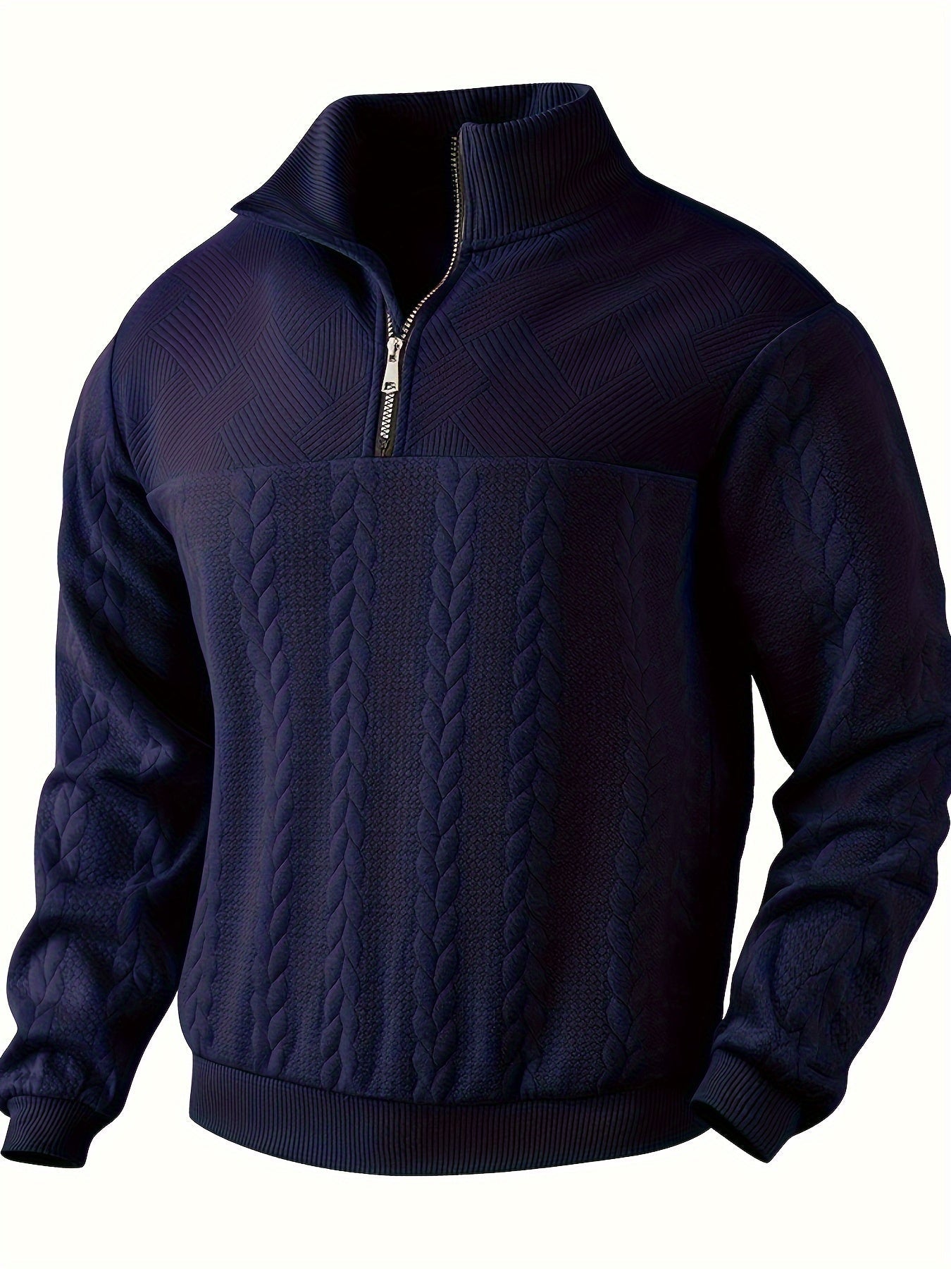 Herenpullover met Rits Vintage Stijl Victor