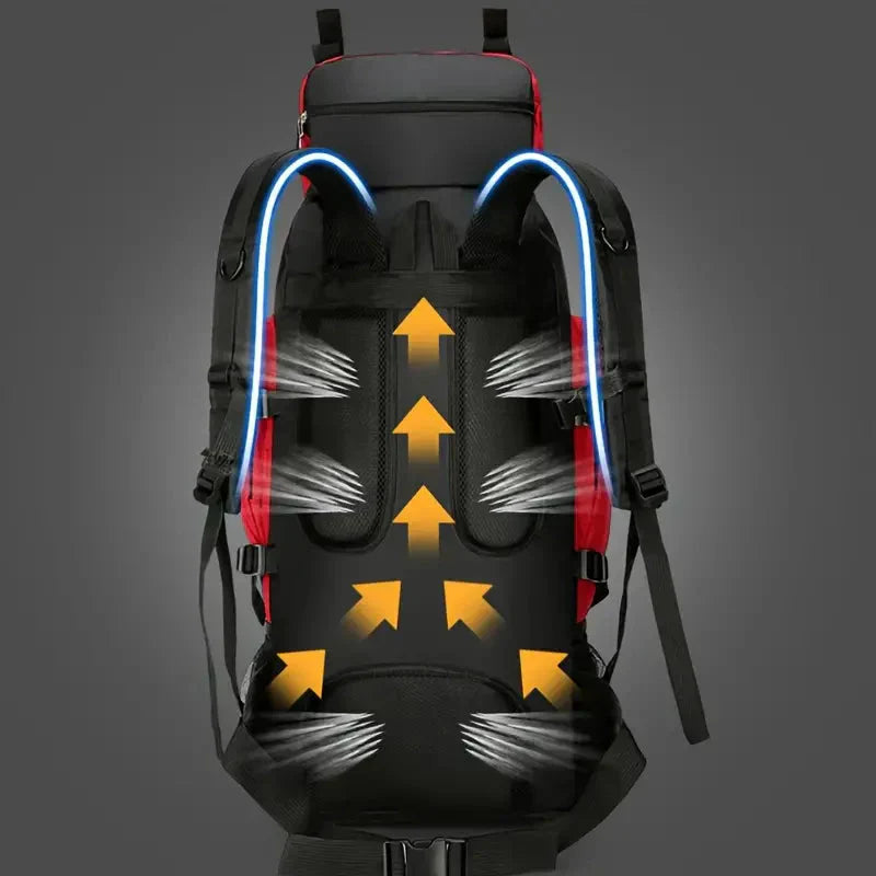 Waterdichte Rugzak 90L - Grote Backpack voor Wandelen en Kamperen