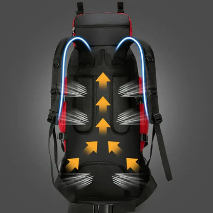 Waterdichte Rugzak 90L - Grote Backpack voor Wandelen en Kamperen
