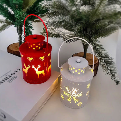 Kerstkaars LED Flikkerend Licht IJzeren Decoratie voor Binnen