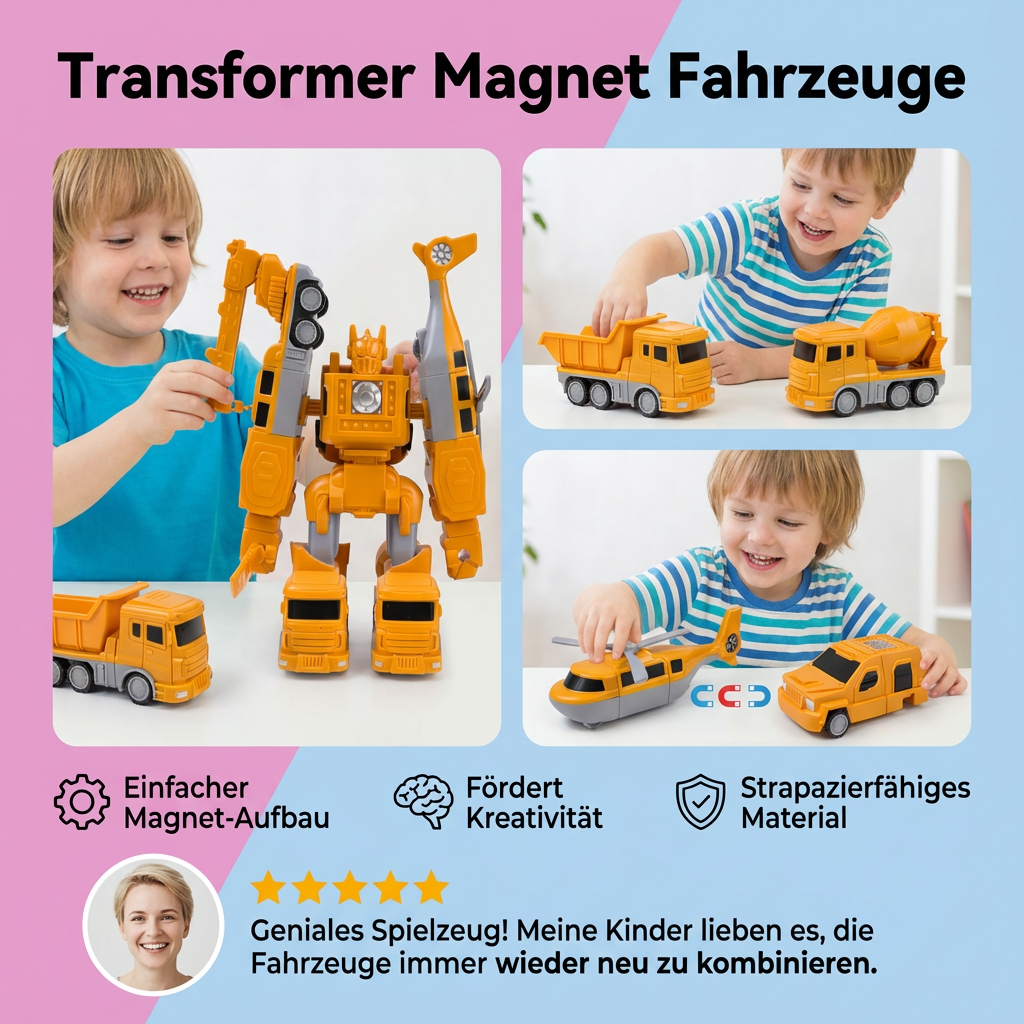 Magnetische Transformer Voertuig Speelgoed
