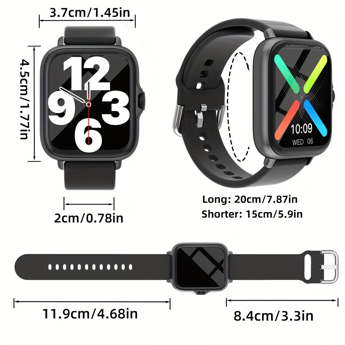 Slimme Horloge met Activiteitstracker en Meldingen